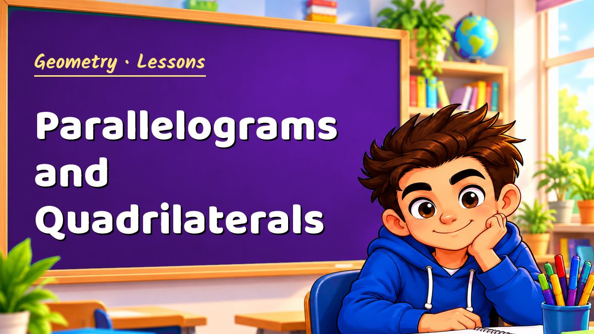 Geometry math lesson: Parallelograms and Quadrilaterals – Maths PDF