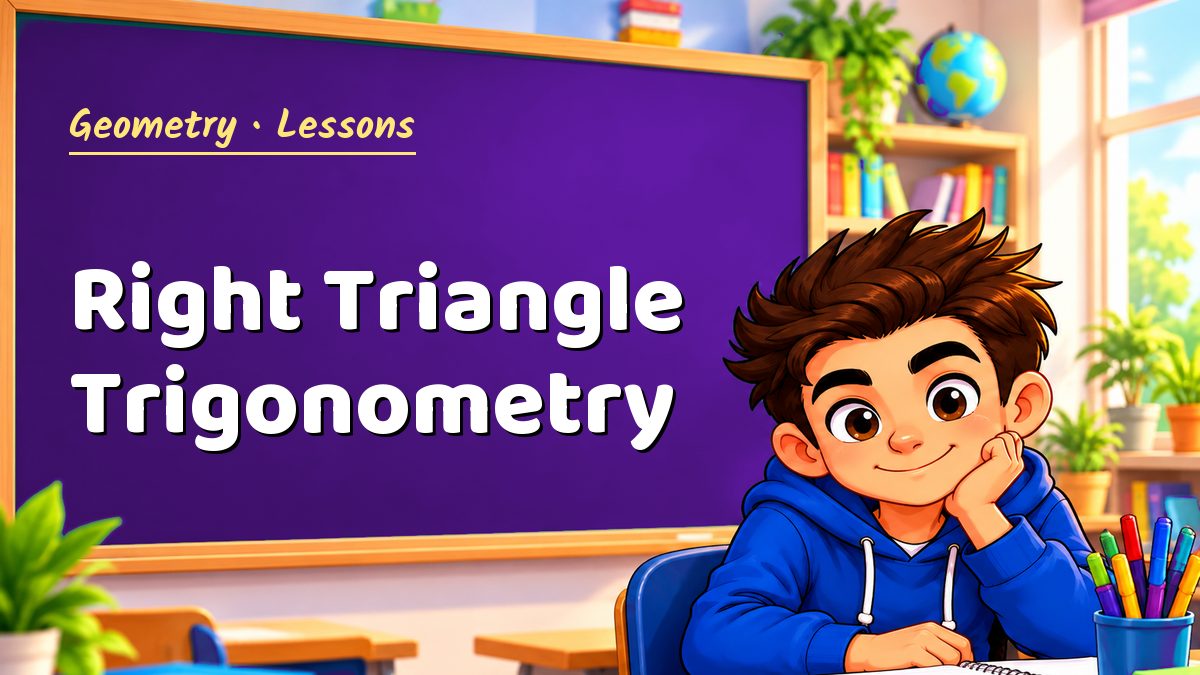 Geometry math lesson: Right Triangle Trigonometry – Maths PDF
