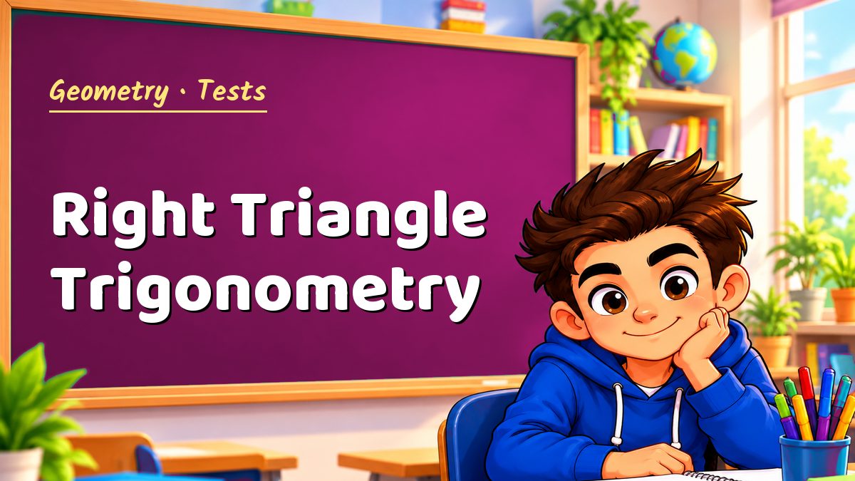 Geometry math test: Right Triangle Trigonometry – Maths PDF
