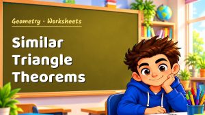 Geometry Similar Triangle Theorems Worksheet (PDF)