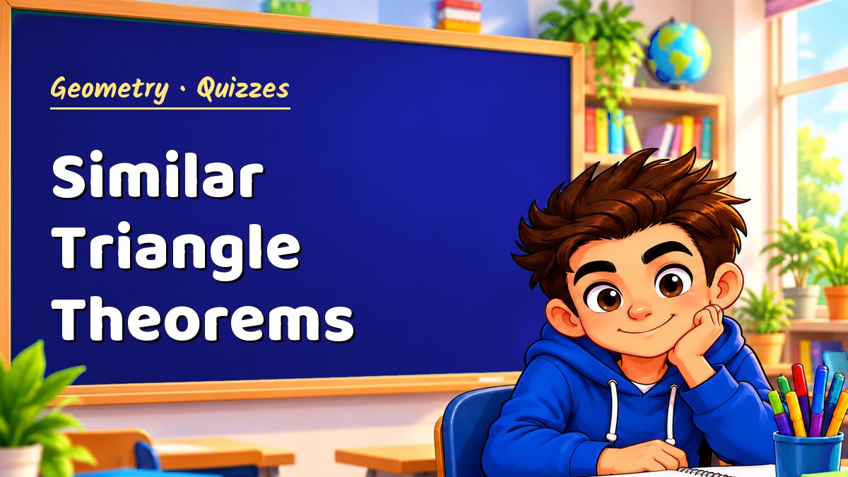 Geometry math quiz: Similar Triangle Theorems – Maths PDF