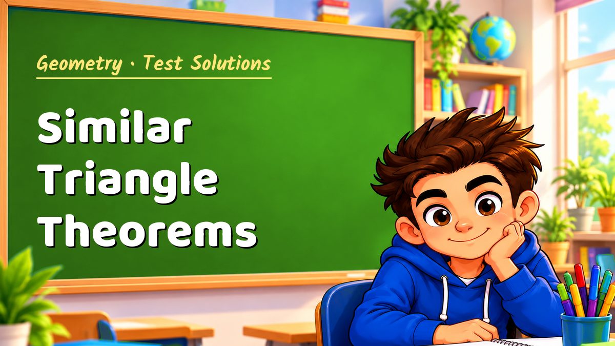 Geometry math test solutions: Similar Triangle Theorems – Maths PDF