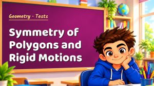 Geometry Symmetry of Polygons and Rigid Motions Test with Point Values (PDF)