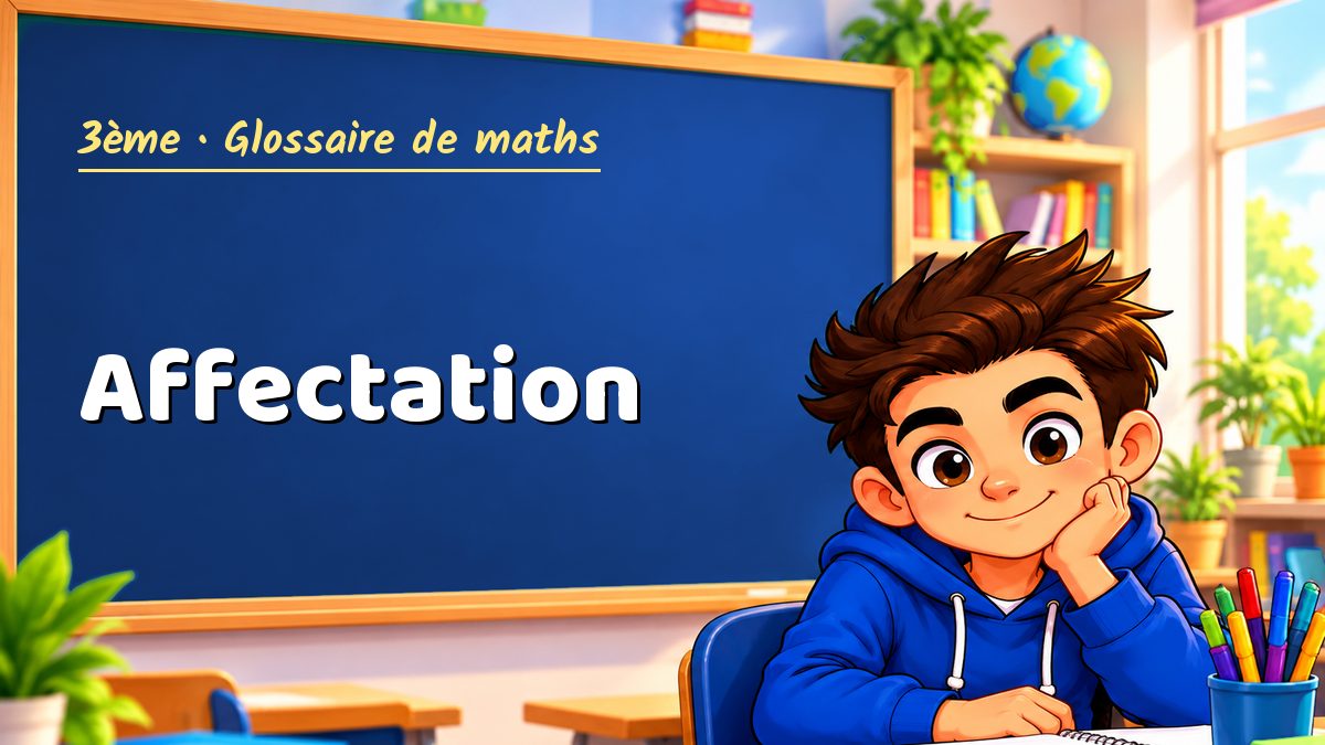 Affectation : définition, méthode et exemple corrigé (3ème) – Maths PDF
