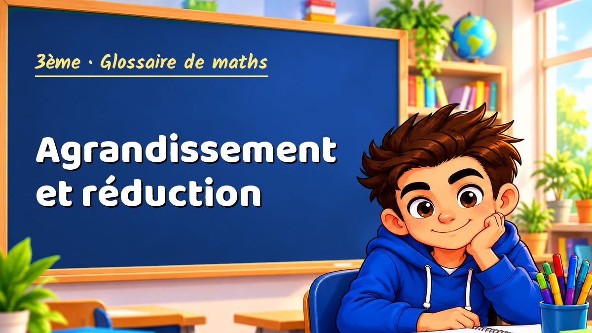 Agrandissement et réduction : définition, méthode et exemple corrigé (3ème) – Maths PDF