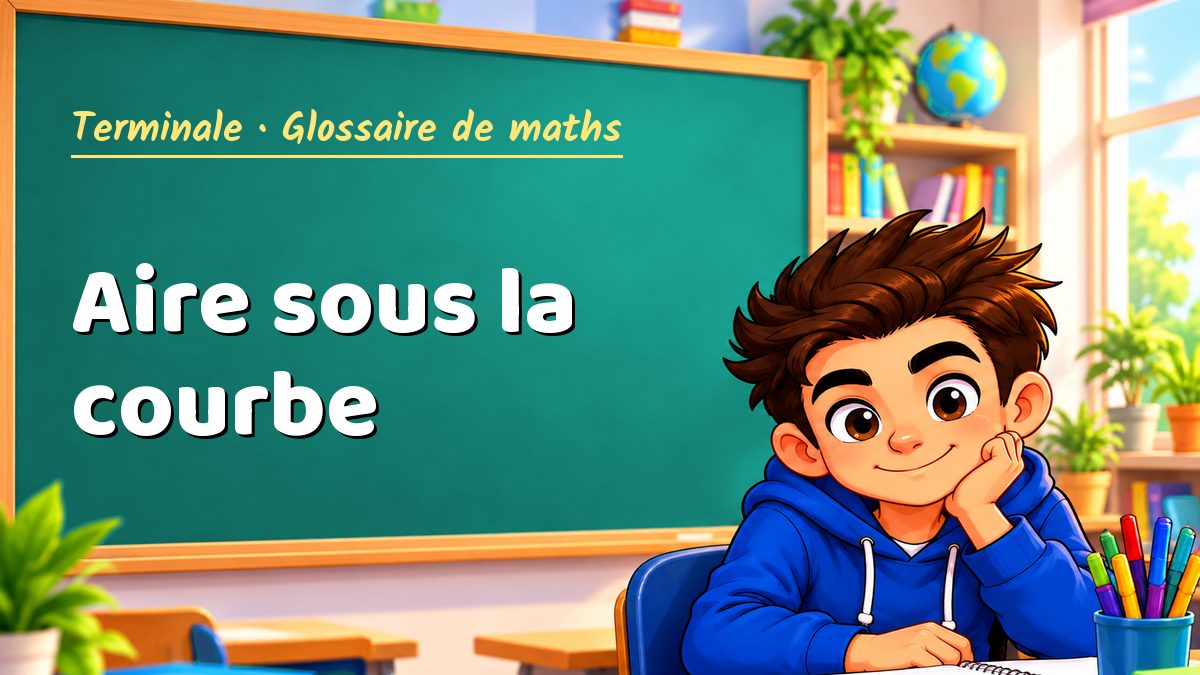 Aire sous la courbe : définition, méthode et exemple corrigé (Terminale) – Maths PDF