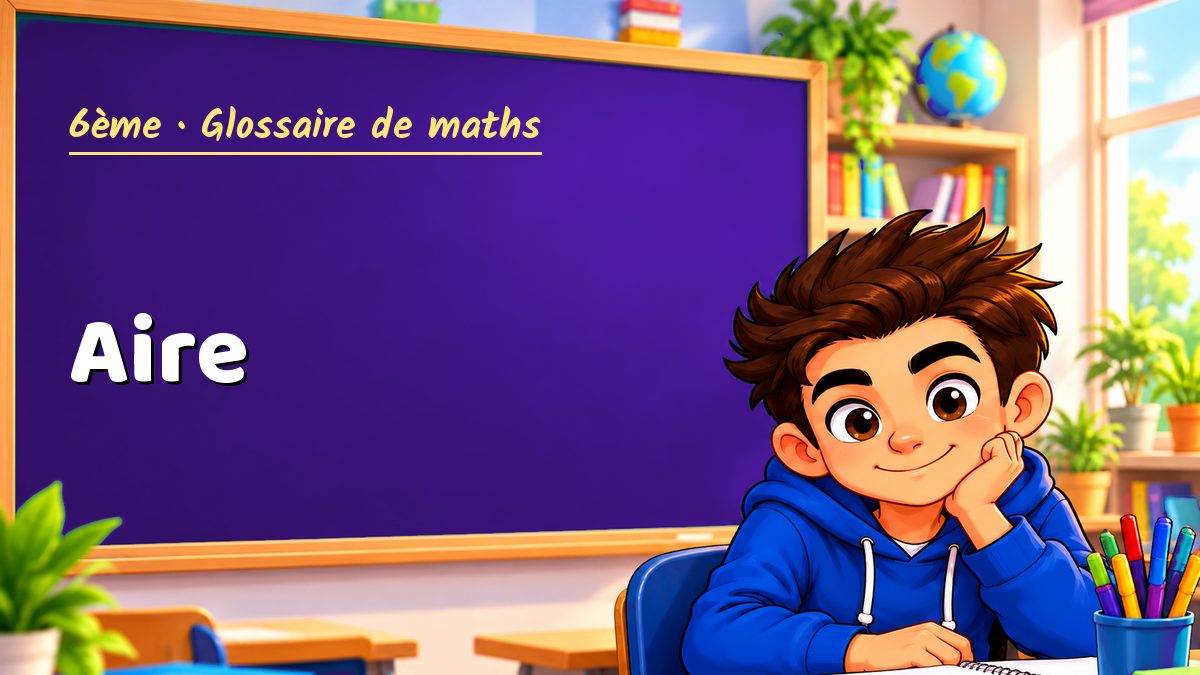 Aire : définition, méthode et exemple corrigé (6ème) – Maths PDF