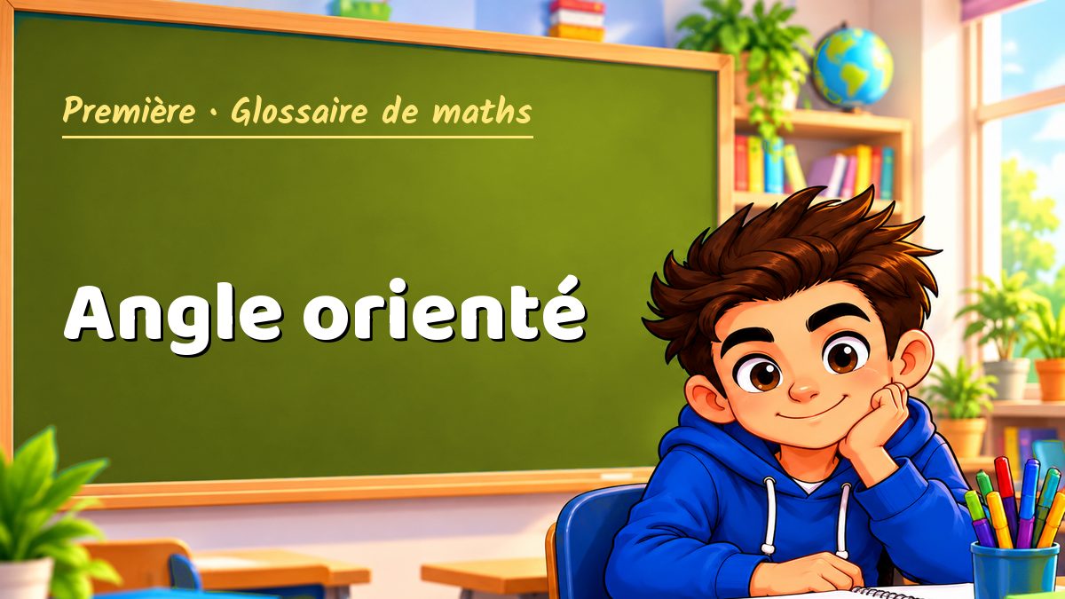 Angle orienté : définition, méthode et exemple corrigé (Première) – Maths PDF