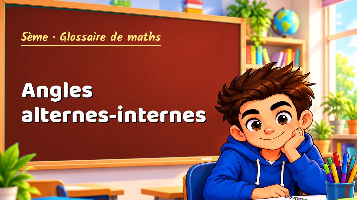 Angles alternes-internes : définition, méthode et exemple corrigé (5ème) – Maths PDF