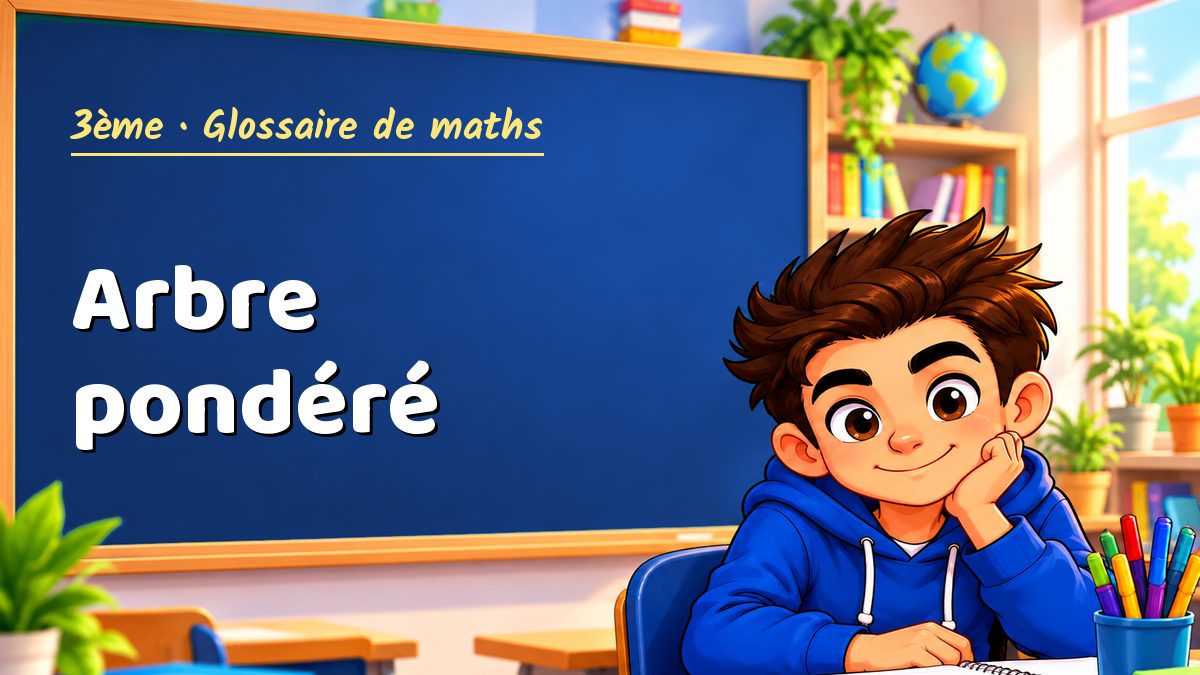 Arbre pondéré : définition, méthode et exemple corrigé (3ème) – Maths PDF