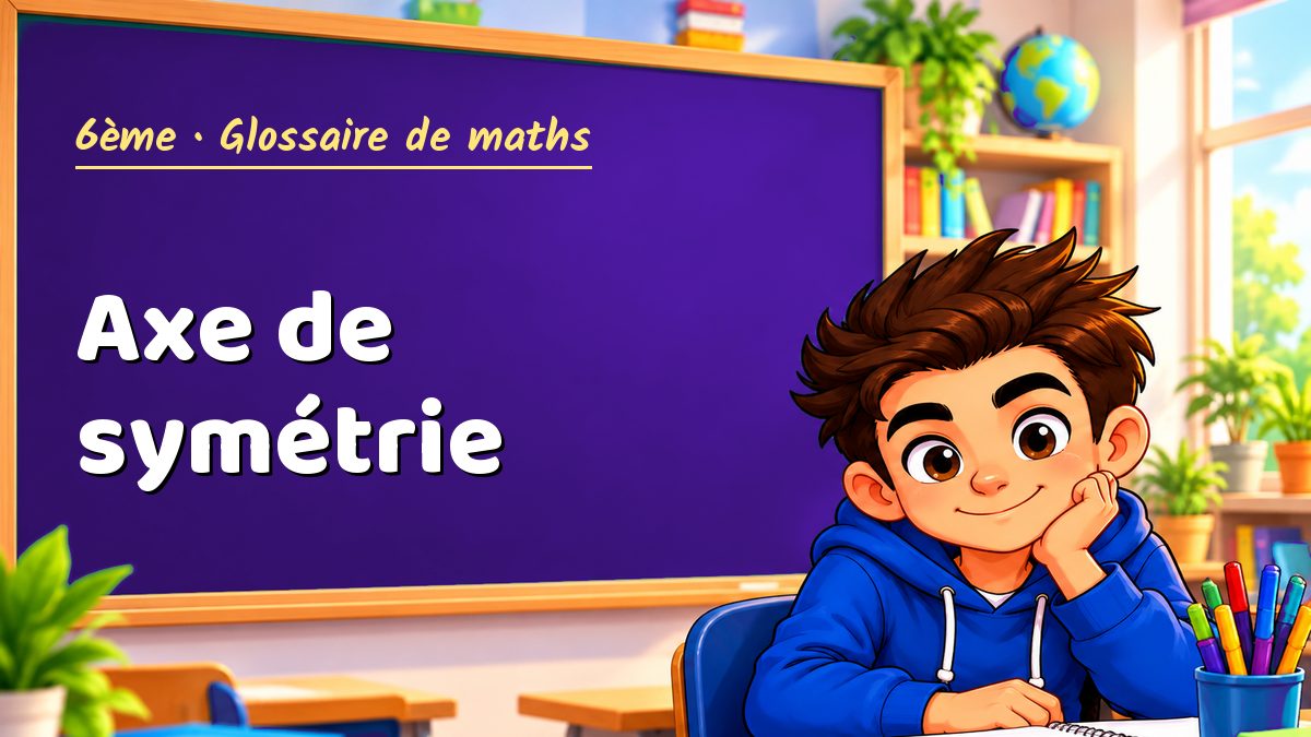 Axe de symétrie : définition, méthode et exemple corrigé (6ème) – Maths PDF