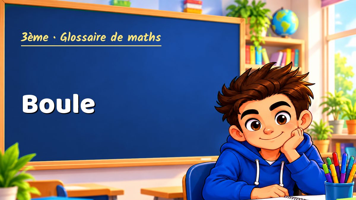 Boule : définition, méthode et exemple corrigé (3ème) – Maths PDF