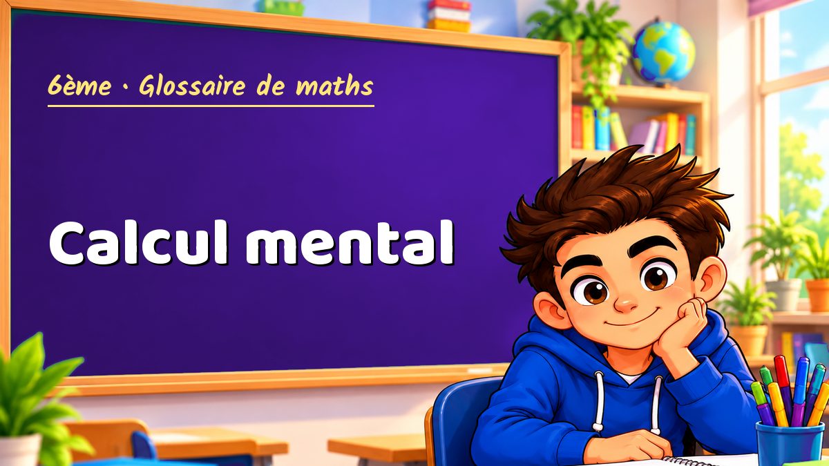 Calcul mental : définition, méthode et exemple corrigé (6ème) – Maths PDF