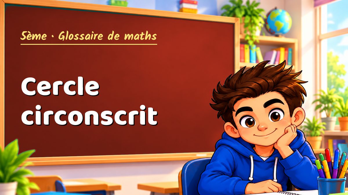 Cercle circonscrit : définition, méthode et exemple corrigé (5ème) – Maths PDF