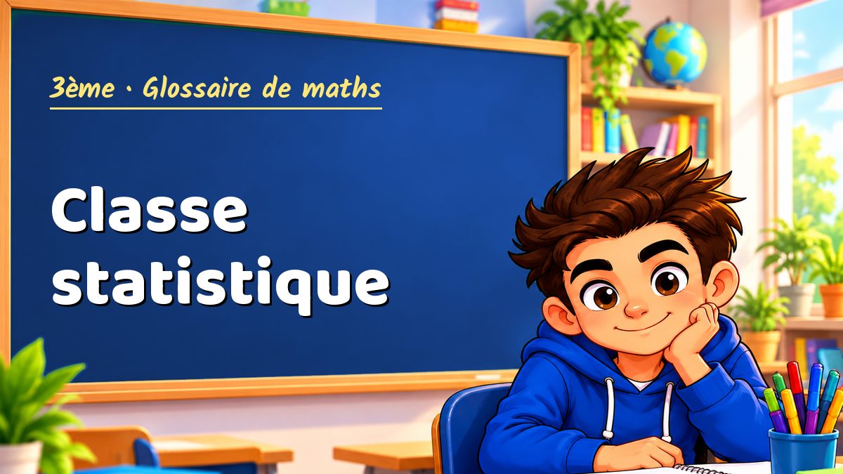 Classe statistique : définition, méthode et exemple corrigé (3ème) – Maths PDF