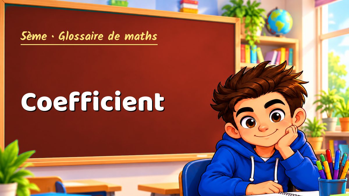 Coefficient : définition, méthode et exemple corrigé (5ème) – Maths PDF