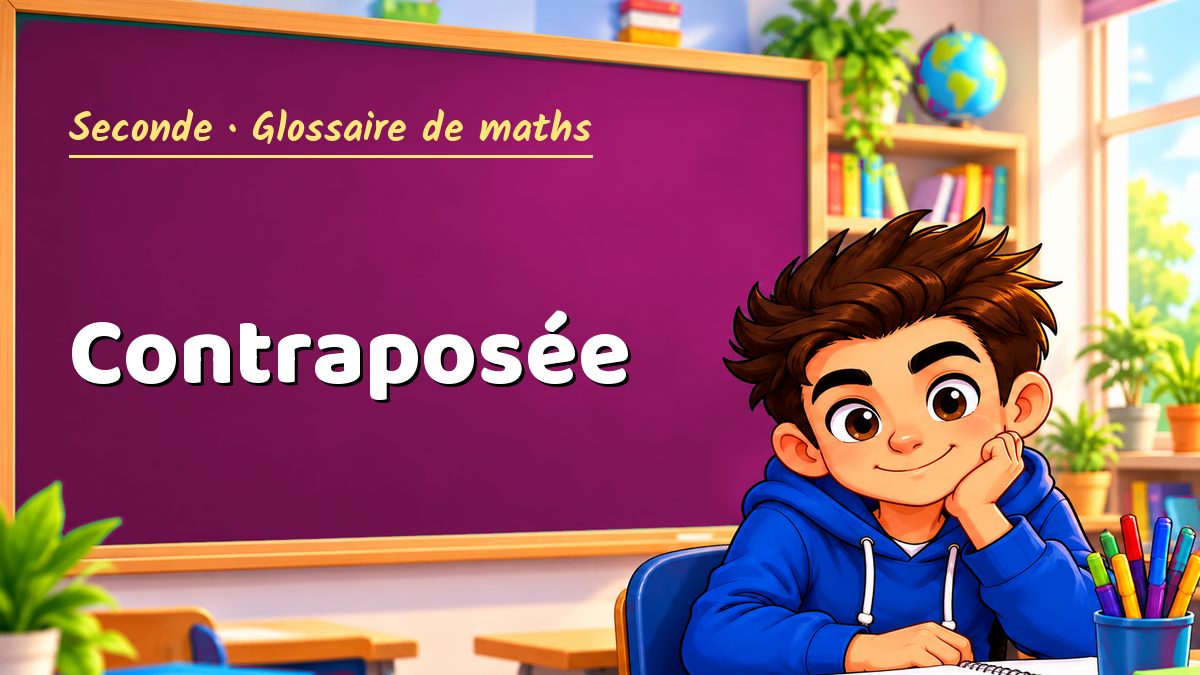 Contraposée : définition, méthode et exemple corrigé (Seconde) – Maths PDF