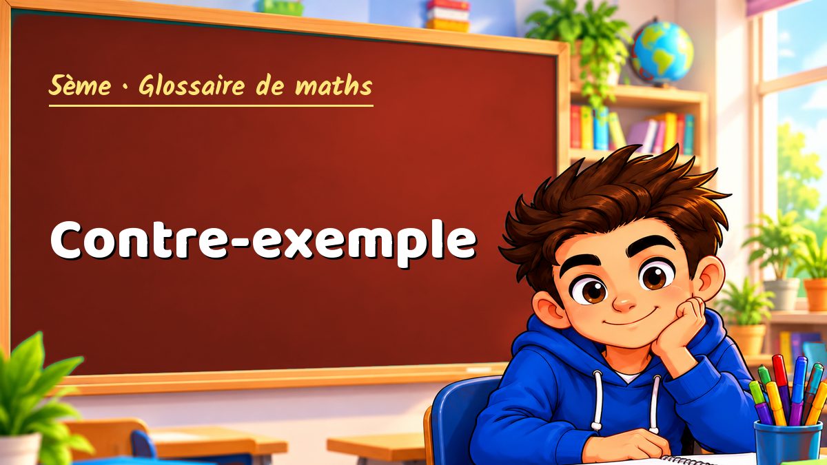 Contre-exemple : définition, méthode et exemple corrigé (5ème) – Maths PDF