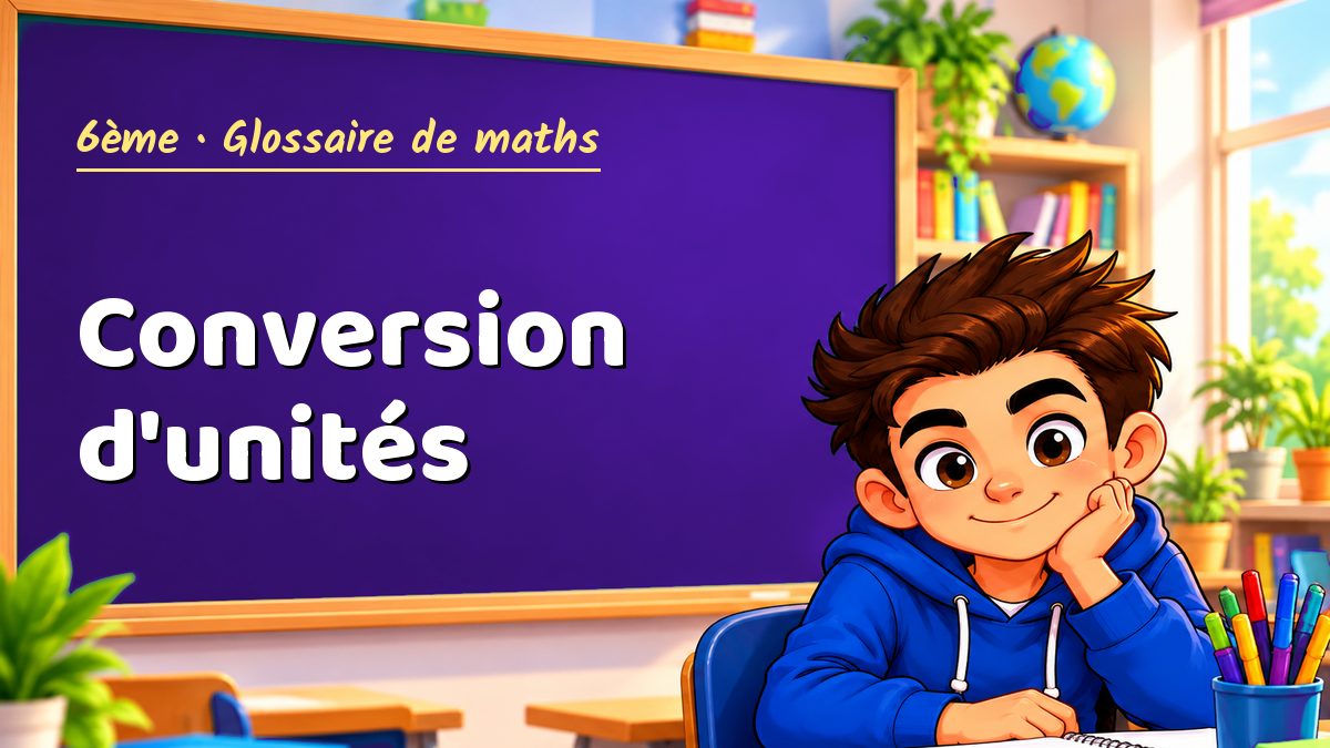 Conversion d'unités : définition, méthode et exemple corrigé (6ème) – Maths PDF