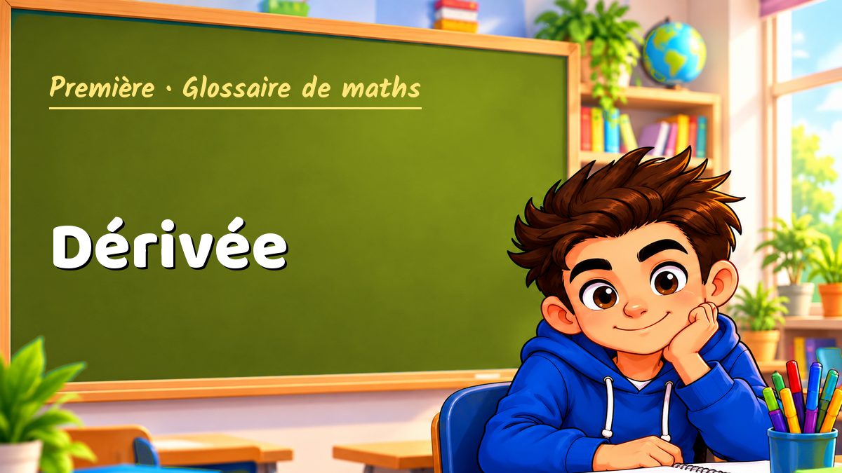 Dérivée : définition, méthode et exemple corrigé (Première) – Maths PDF