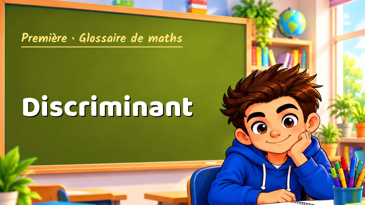 Discriminant : définition, méthode et exemple corrigé (Première) – Maths PDF