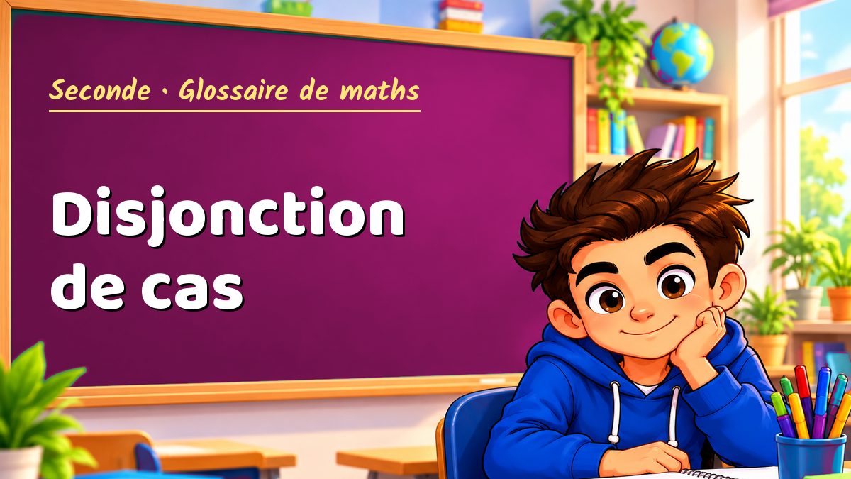 Disjonction de cas : définition, méthode et exemple corrigé (Seconde) – Maths PDF
