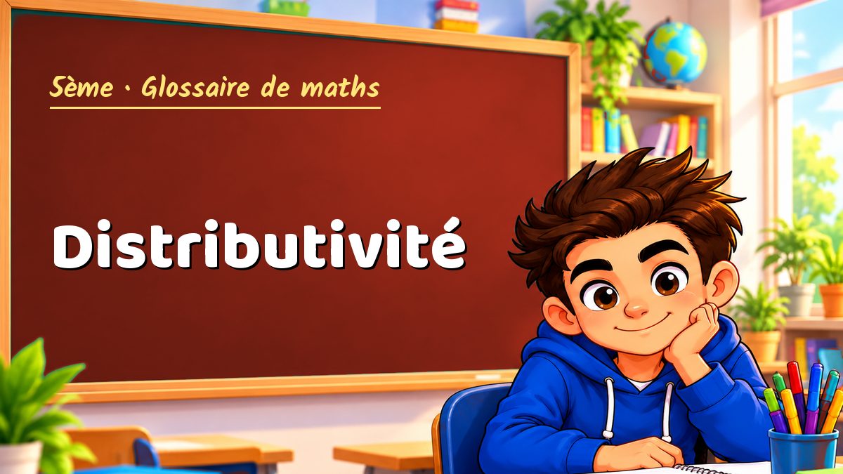 Distributivité : définition, méthode et exemple corrigé (5ème) – Maths PDF