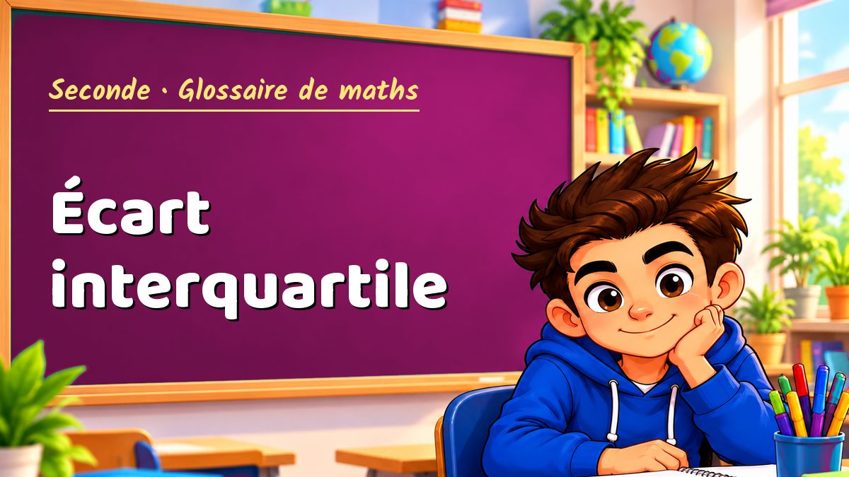 Écart interquartile : définition, méthode et exemple corrigé (Seconde) – Maths PDF