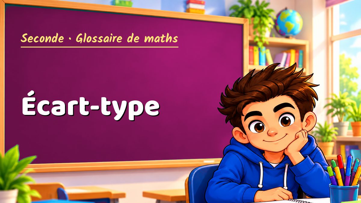 Écart-type : définition, méthode et exemple corrigé (Seconde) – Maths PDF