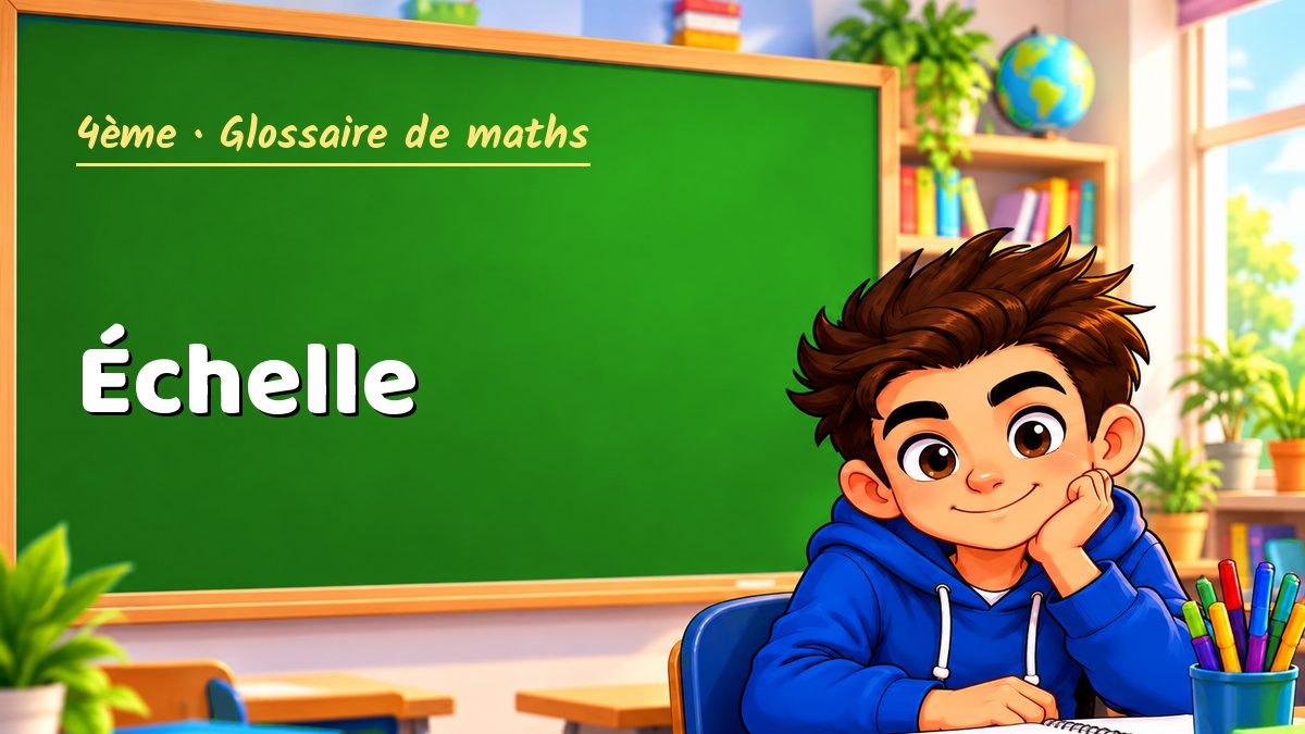 Échelle : définition, méthode et exemple corrigé (4ème) – Maths PDF