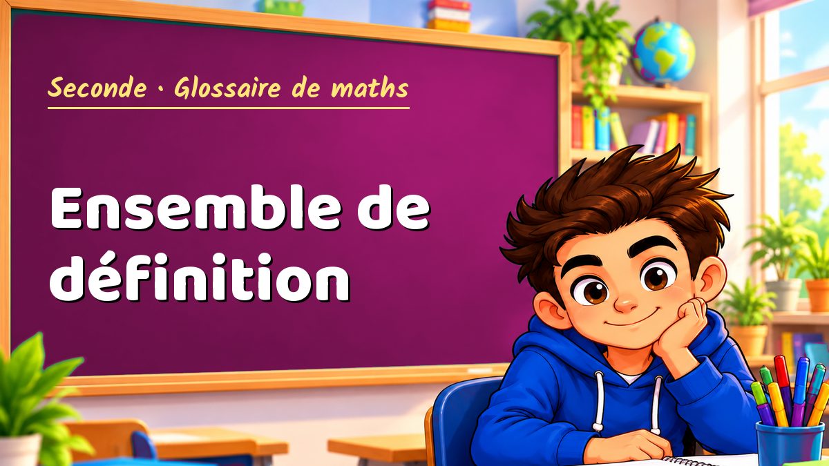 Ensemble de définition : définition, méthode et exemple corrigé (Seconde) – Maths PDF