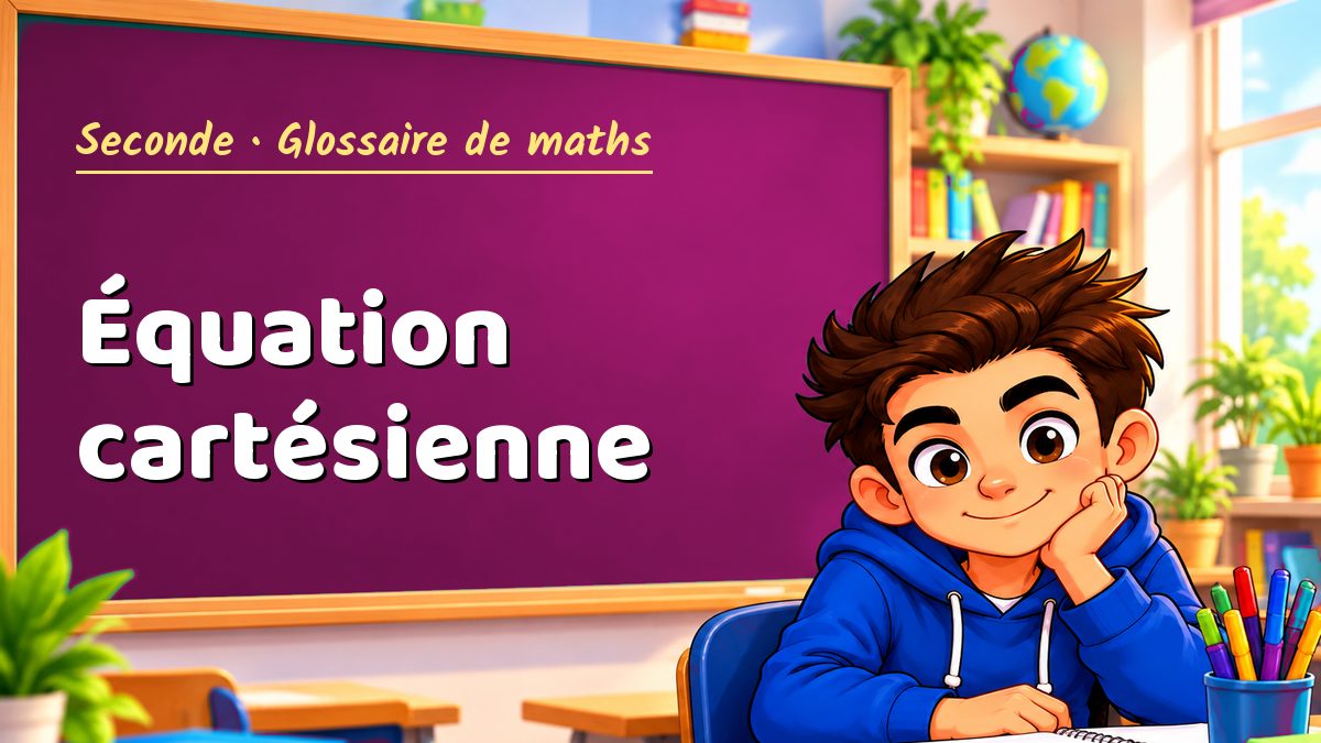 Équation cartésienne : définition, méthode et exemple corrigé (Seconde) – Maths PDF