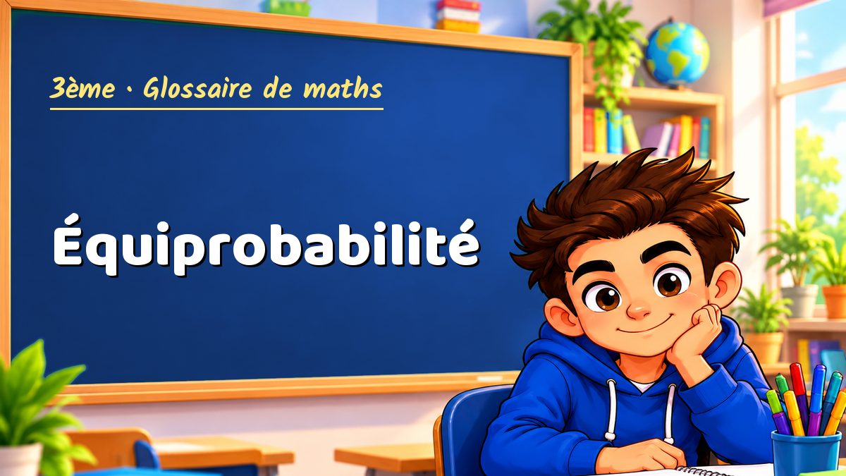 Équiprobabilité : définition, méthode et exemple corrigé (3ème) – Maths PDF