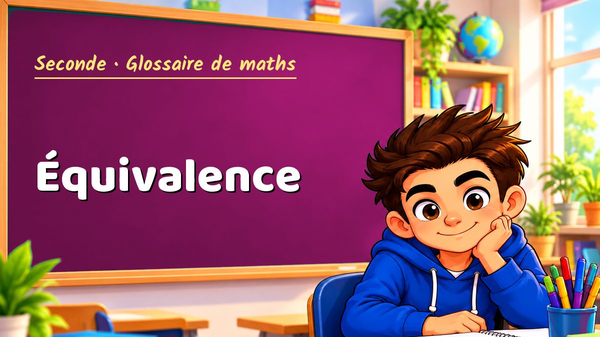Équivalence : définition, méthode et exemple corrigé (Seconde) – Maths PDF