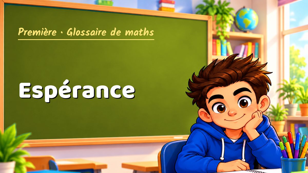 Espérance : définition, méthode et exemple corrigé (Première) – Maths PDF