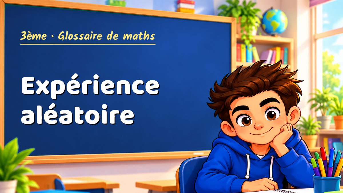Expérience aléatoire : définition, méthode et exemple corrigé (3ème) – Maths PDF