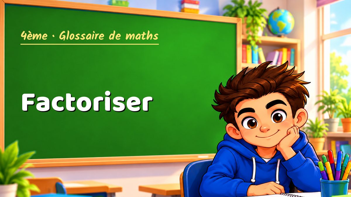 Factoriser : définition, méthode et exemple corrigé (4ème) – Maths PDF