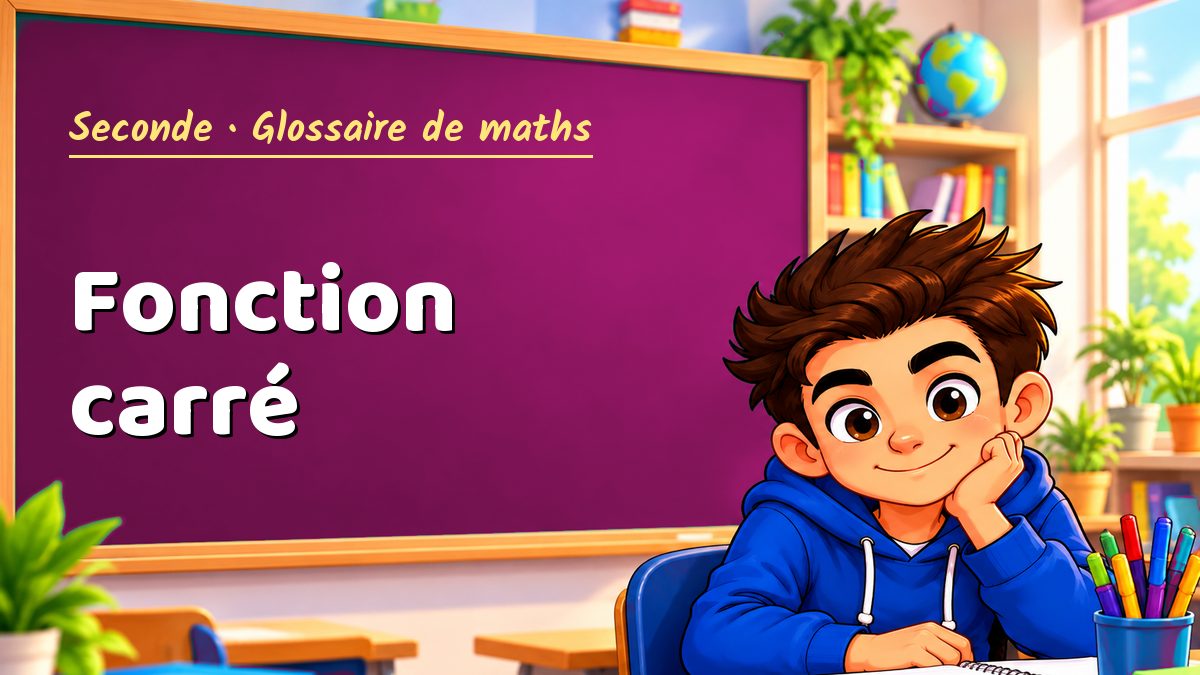 Fonction carré : définition, méthode et exemple corrigé (Seconde) – Maths PDF