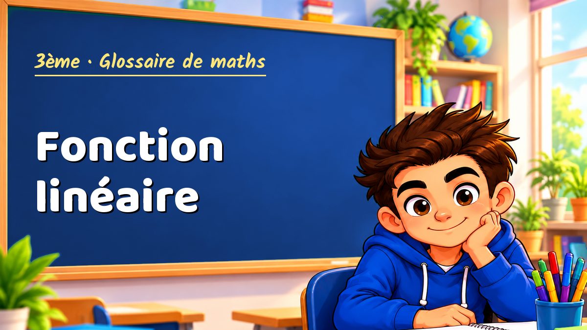 Fonction linéaire : définition, méthode et exemple corrigé (3ème) – Maths PDF