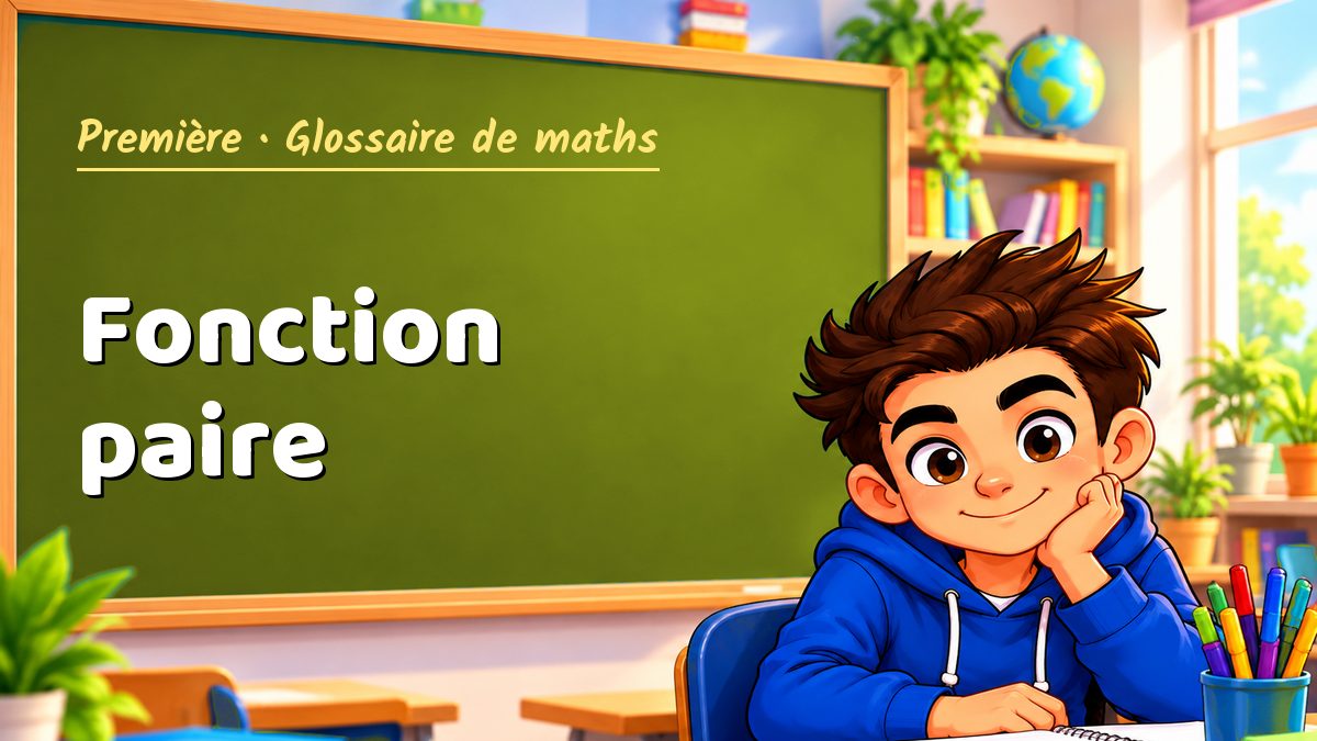 Fonction paire : définition, méthode et exemple corrigé (Première) – Maths PDF