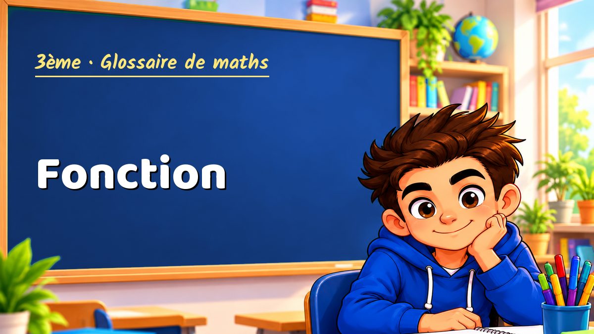 Fonction : définition, méthode et exemple corrigé (3ème) – Maths PDF