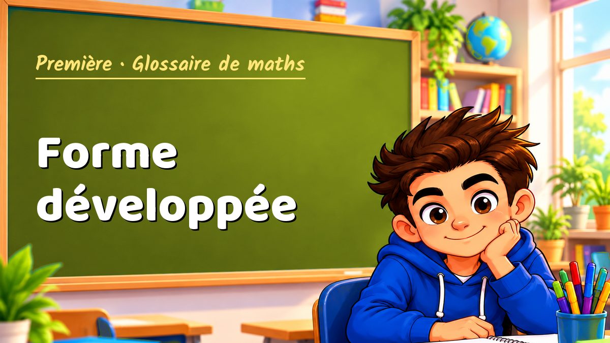 Forme développée : définition, méthode et exemple corrigé (Première) – Maths PDF