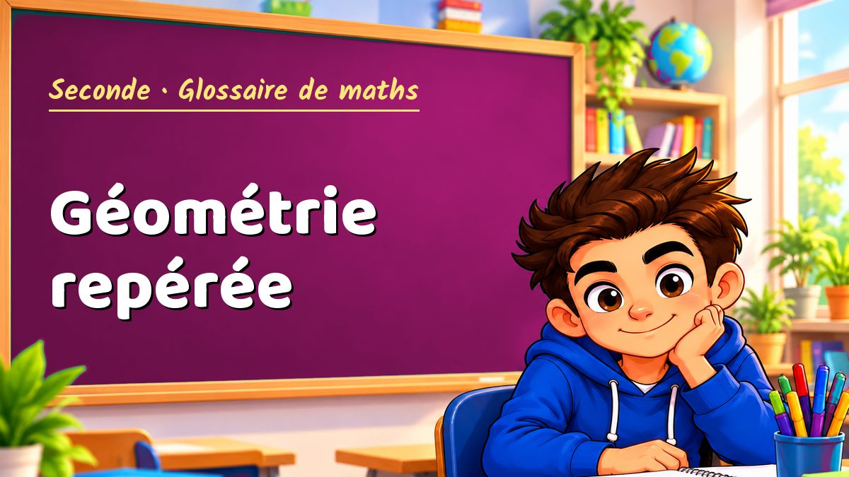 Géométrie repérée : définition, méthode et exemple corrigé (Seconde) – Maths PDF