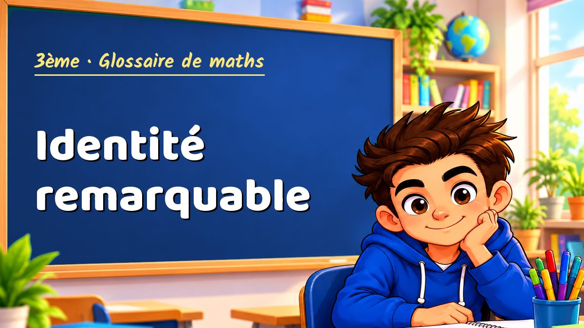 Identité remarquable : définition, méthode et exemple corrigé (3ème) – Maths PDF