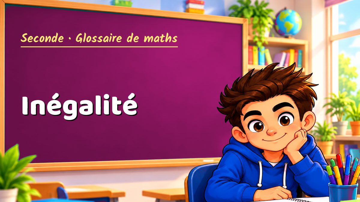 Inégalité : définition, méthode et exemple corrigé (Seconde) – Maths PDF