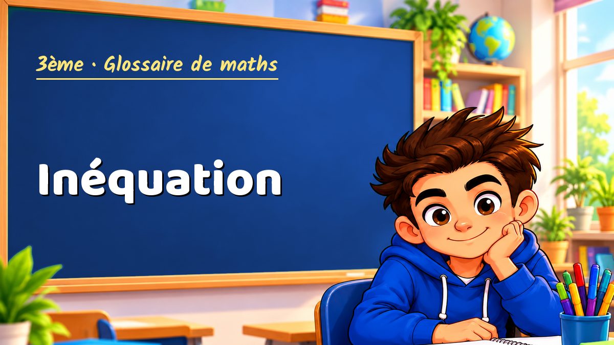 Inéquation : définition, méthode et exemple corrigé (3ème) – Maths PDF