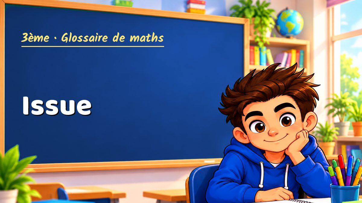Issue : définition, méthode et exemple corrigé (3ème) – Maths PDF