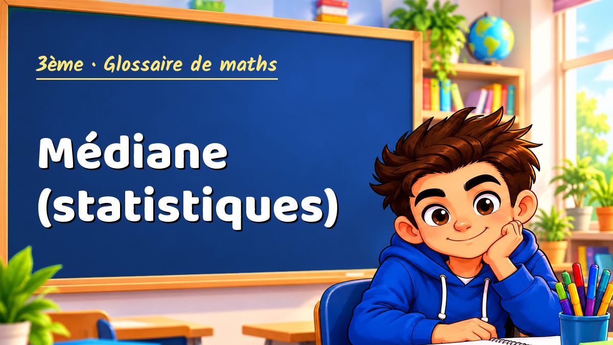 Médiane (statistiques) : définition, méthode et exemple corrigé (3ème) – Maths PDF