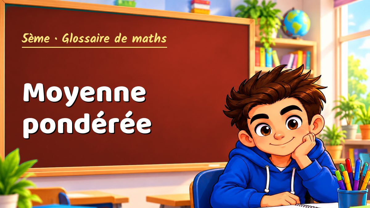 Moyenne pondérée : définition, méthode et exemple corrigé (5ème) – Maths PDF
