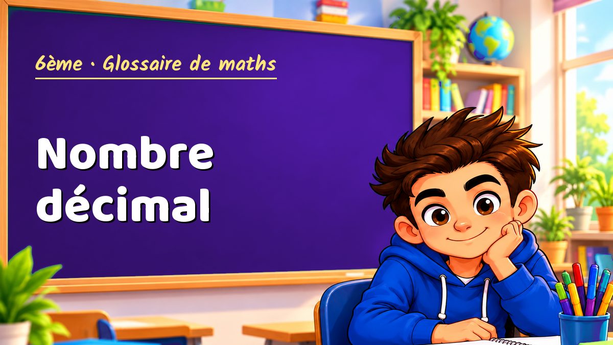 Nombre décimal : définition, méthode et exemple corrigé (6ème) – Maths PDF